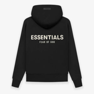 Essentials Fear Of God Kids Hoodie - Black