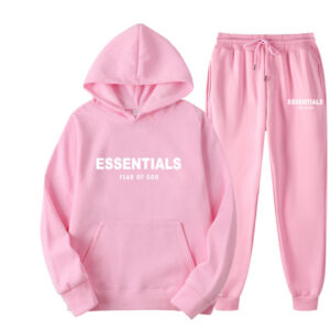 Essentials Hoodie Fear of God Pink Tracksuit