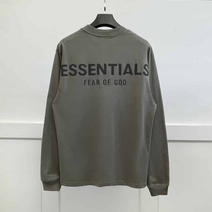 Essentials-Fear-of-God-Long-Sleeve-Shirt-Charcoal-Gray