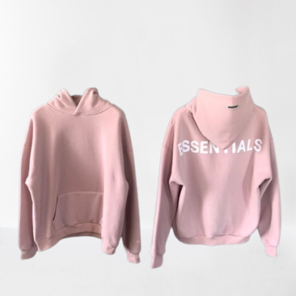 Essentials pink hoodie