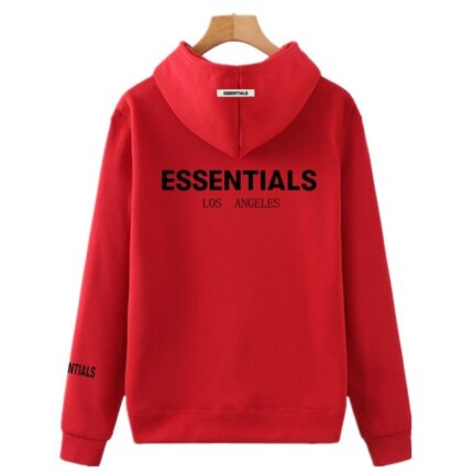 Red Essentials Hoodies